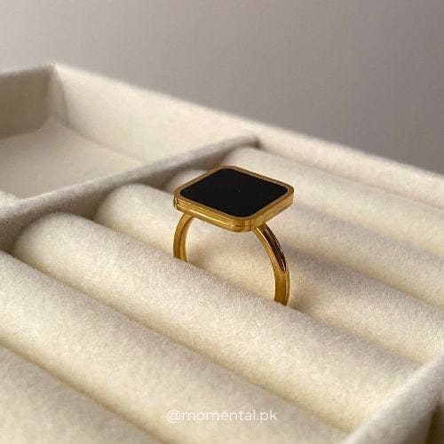 Elegant Golden Square Bracelet