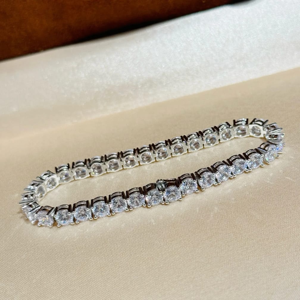 Elegant CZ Tennis Bracelet.