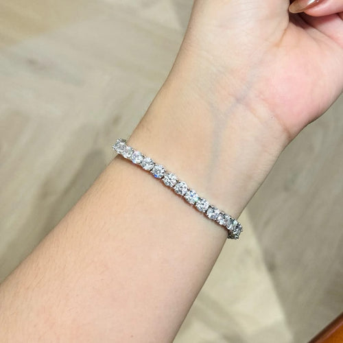 Elegant CZ Tennis Bracelet.